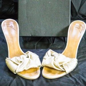 Giuseppe Zanotti Metallic Slide Sandals